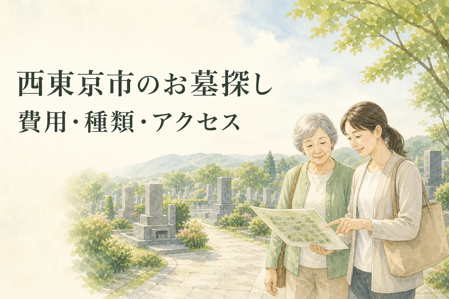 西東京市のお墓探し|費用・種類・アクセスを2施設で比べる