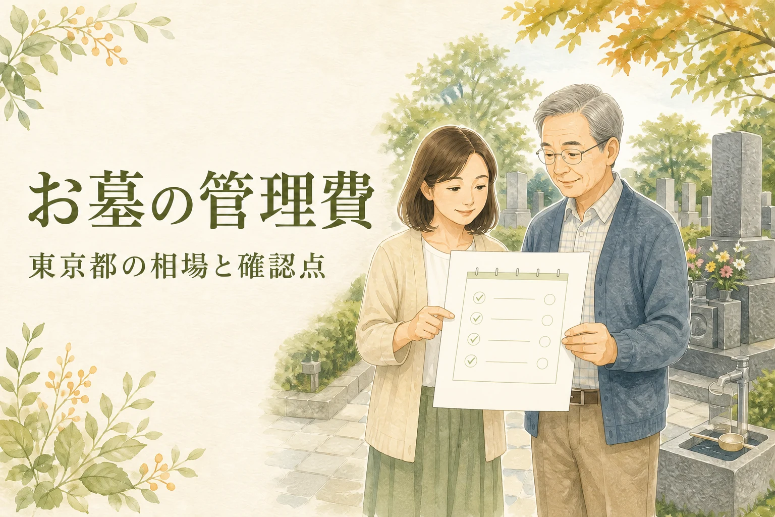 東京都のお墓の管理費はいくら?相場・支払い・滞納前の確認点