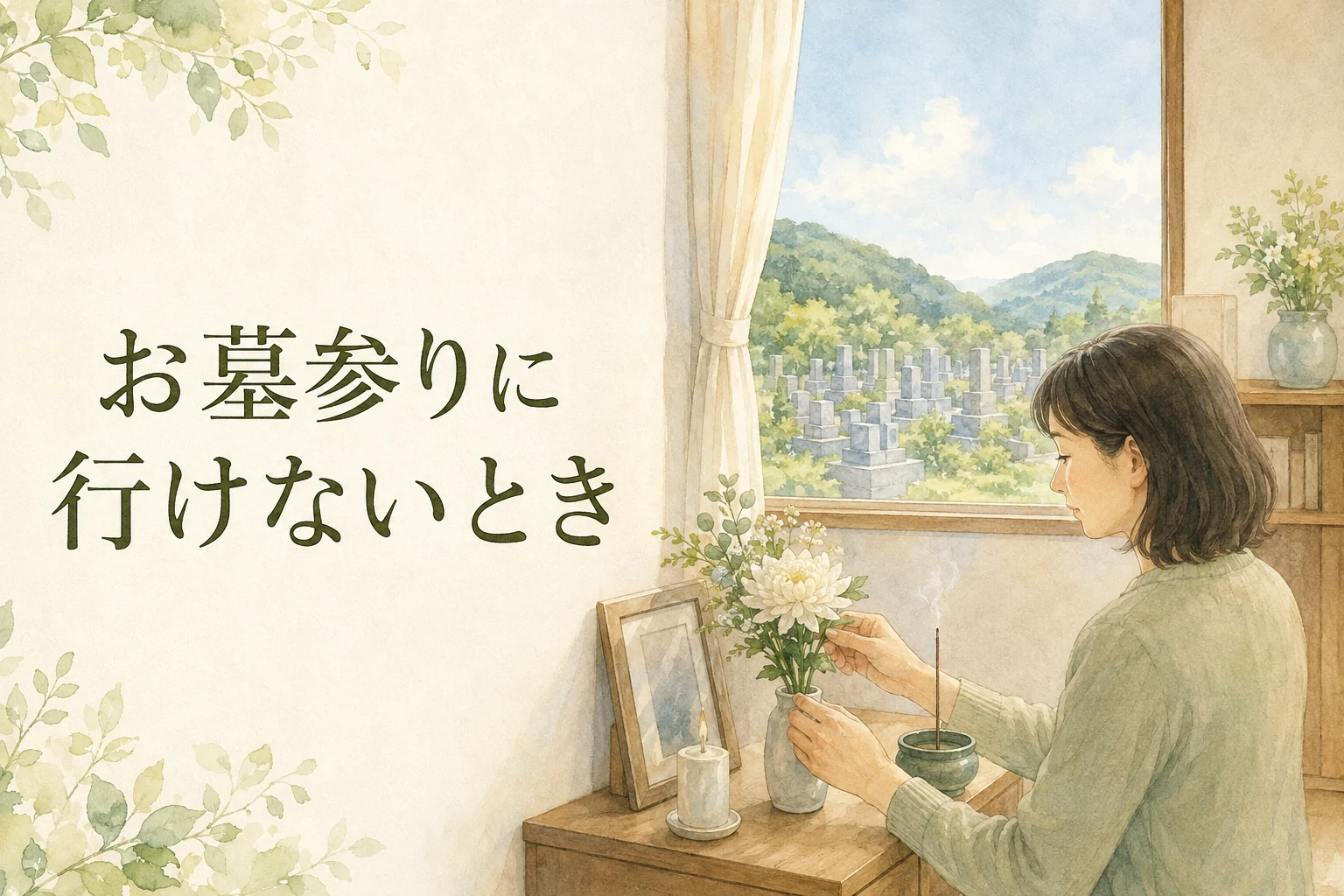 お墓参りに行けないときの代わりは?遠方・お盆・命日の対処法