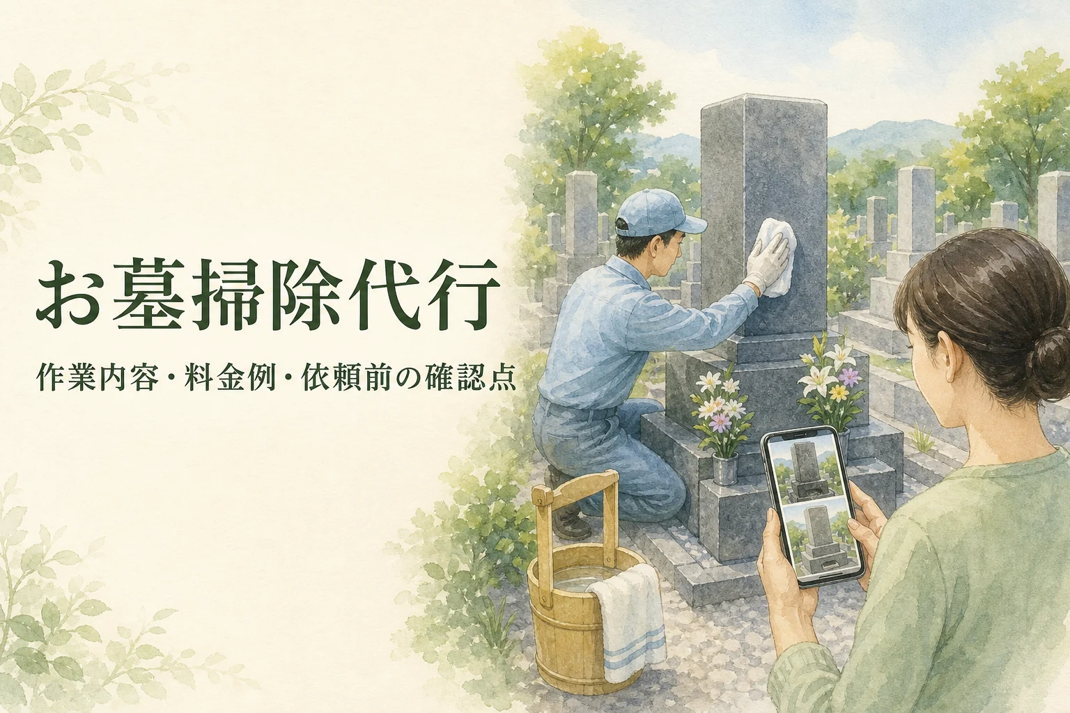東京都のお墓掃除代行|作業内容・料金例・依頼前の確認点